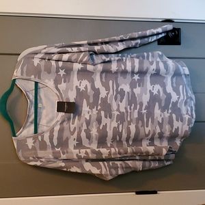 Lucky Brand Camo blouse PLUS sz 1X. CLOSET CLOSING= NEW WITH Tags attached